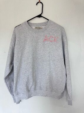 Unemployed Denim Nantucket ACK Crewneck Sweatshirt Gray size Large